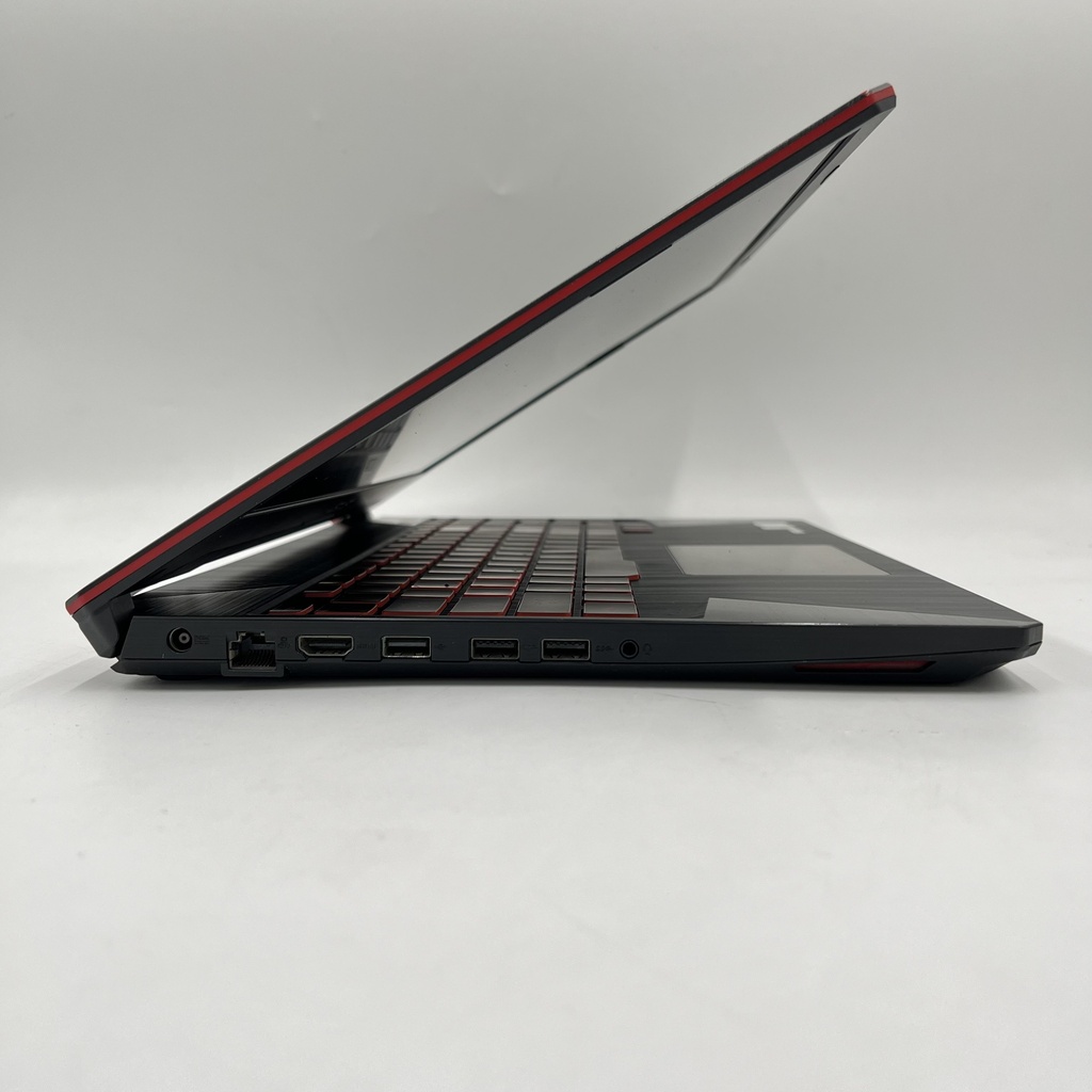 Ordinateur portable de jeu d'occasion Asus Tuf FX505GE Core i7 8750H 8ème génération 16 Go DDR4 RAM 256 Go SSD Nvme + 1 To HDD GTX 1050TI 4 Go Ded VGA UHD 630 Écran 15,6 pouces - Noir