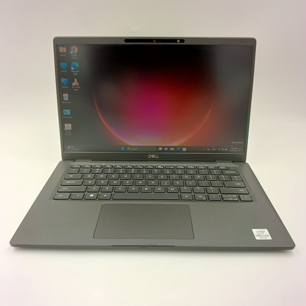 Ordinateur portable d'occasion Dell Latitude 7410 Core i5 10310U 10e génération 16 Go de RAM DDR4 512 Go Nvme Intel UHD VGA Écran FHD 14,1 pouces - Noir