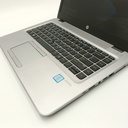 Ordinateur portable d'occasion HP EliteBook 840 G4 Core i7 7500U 7ème génération 8 Go de RAM DDR4 256 Go Nvme Intel HD 620 VGA partagé écran FHD 14 pouces - Argent
