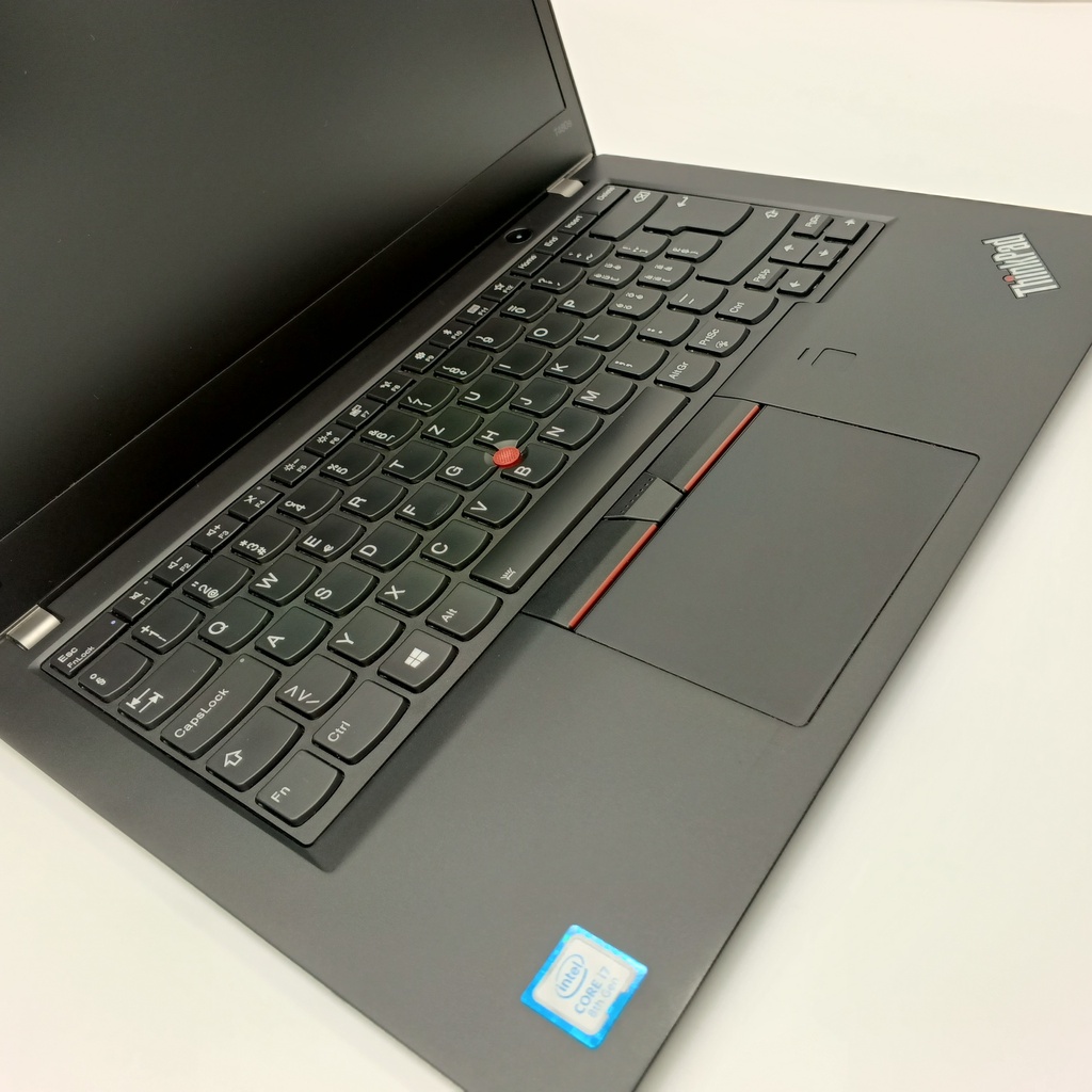 Ordinateur portable d'occasion Lenovo ThinkPad T480S Core i7 8e 8650U Gen 16 Go DDR4 RAM 256 Go Nvme Intel UHD 620 VGA 14 pouces FHD ÉCRAN TACTILE NOIR rétro-éclairé