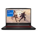 Tout nouvel ordinateur portable de jeu MSI Gf63 Thin Core i7 11800H 11e génération 8 Go DDR4 RAM 256 Go SSD RTX 3050 4 Go DDR6 Ded VGA Écran 15,6 pouces - En-AR KB _9S7-16R612-897 - Noir - Garantie 1 an